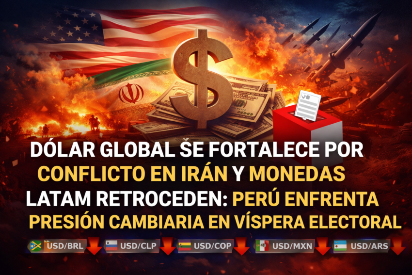 Dólar Global se Fortalece por Conflicto en Irán y Monedas Latam Retroceden: Perú Enfrenta Presión Cambiaria en Víspera Electoral